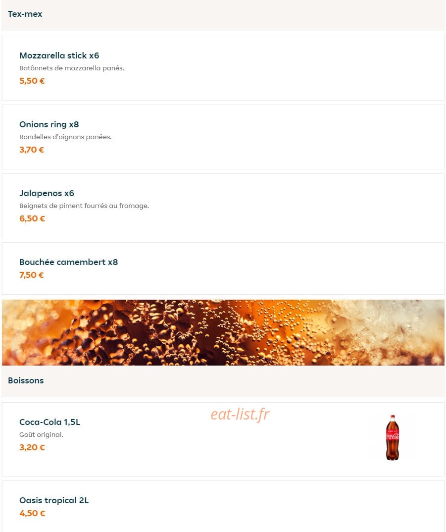 Pizza First — carte page 8