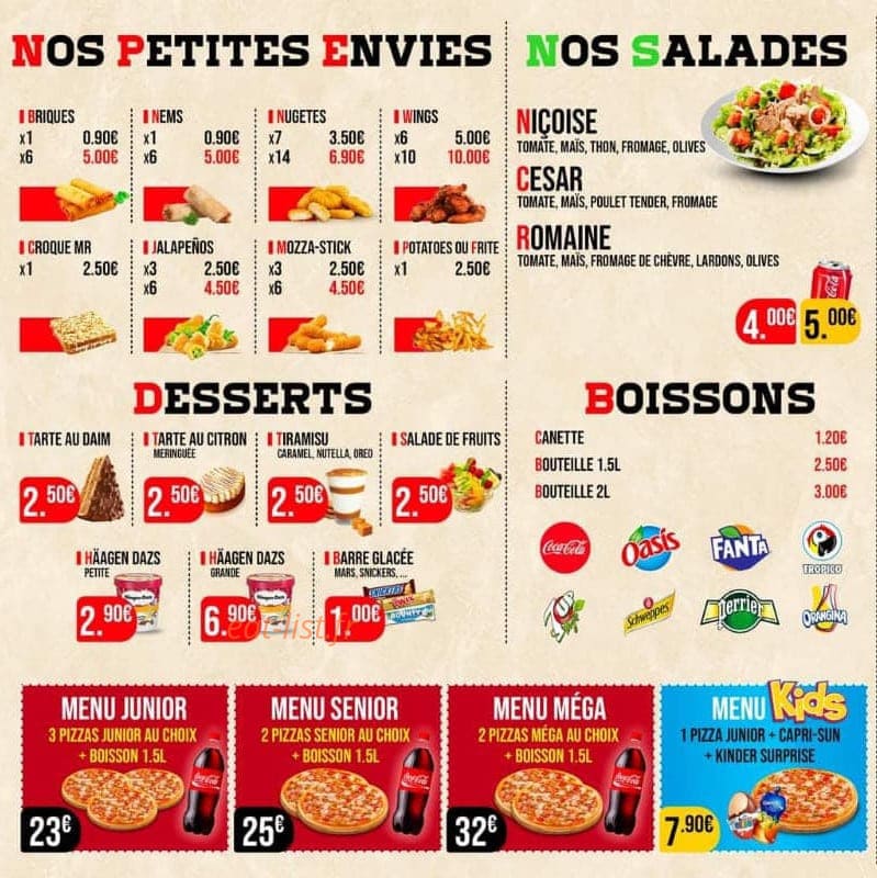 Sully pizza — carte page 4