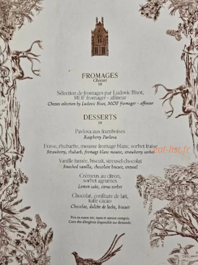 Restaurant Les Chasses — carte page 5