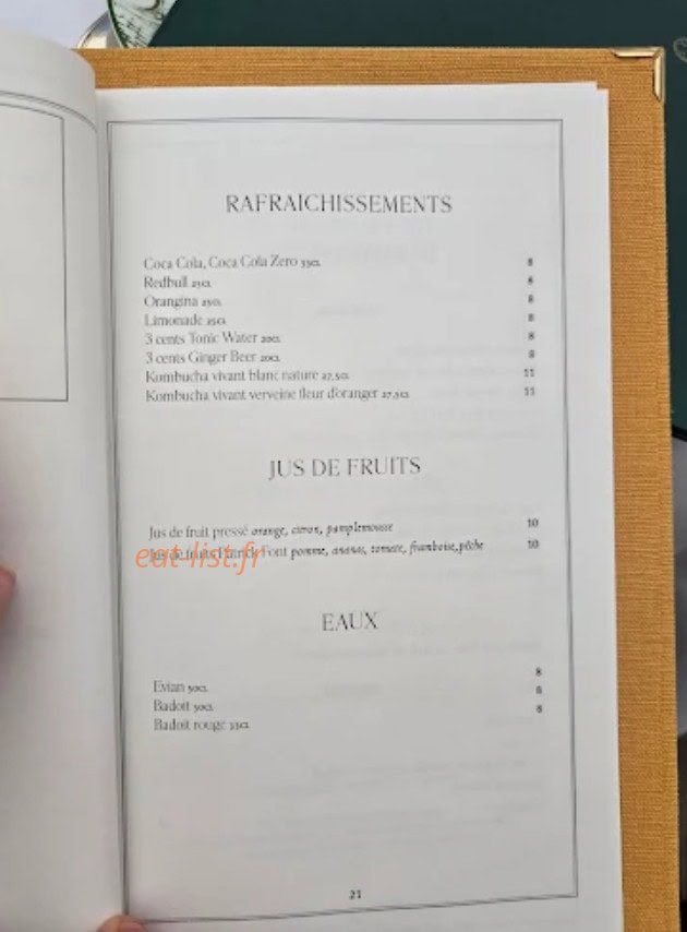 Restaurant Les Chasses — carte page 6