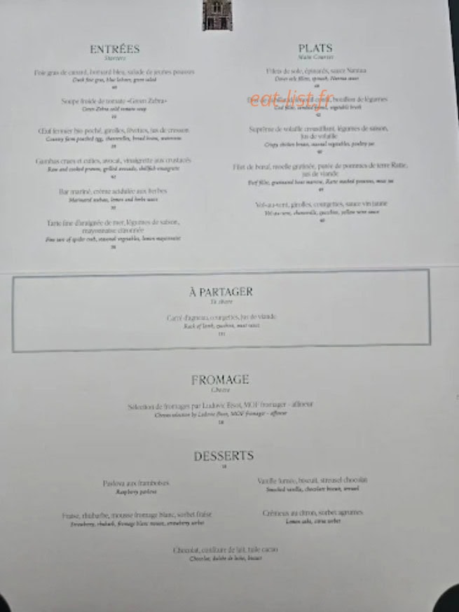 Restaurant Les Chasses — carte page 2