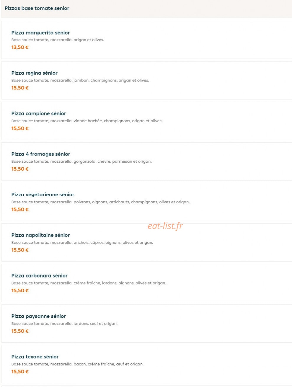 Pizza vallée — carte page 4