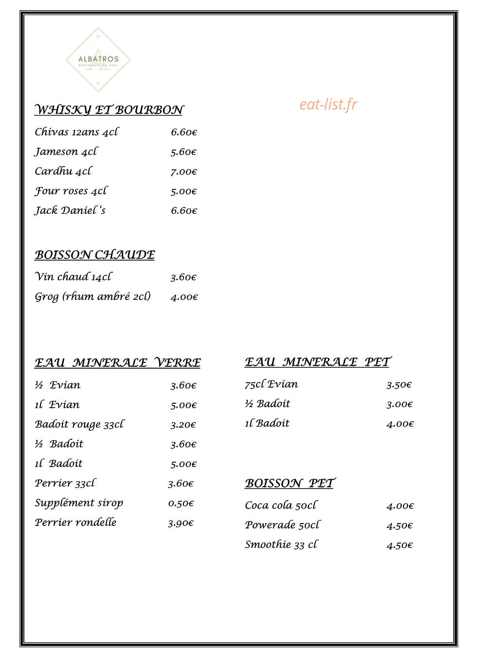 Albatros — carte page 3
