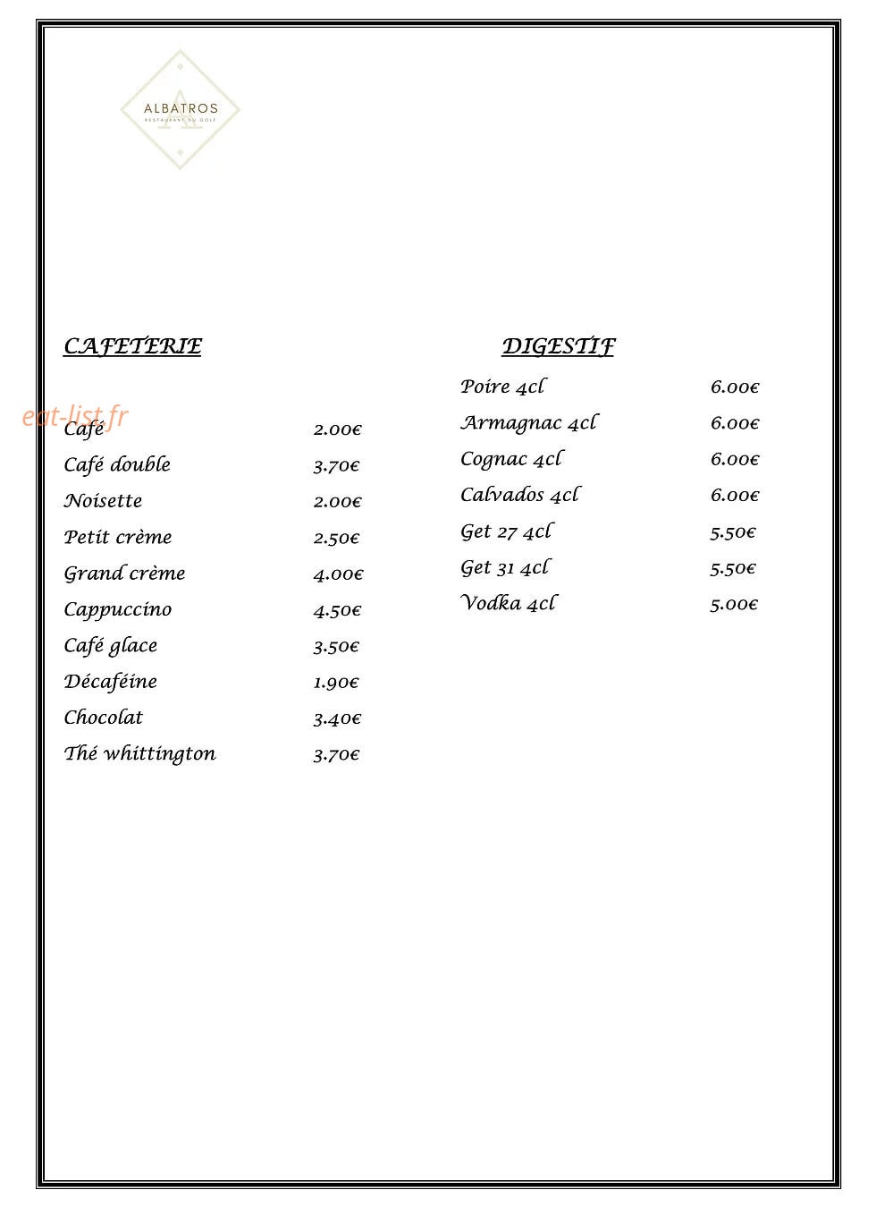 Albatros — carte page 4