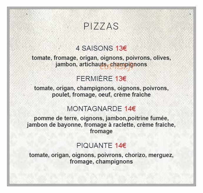Le Petit Fourneau — carte page 4