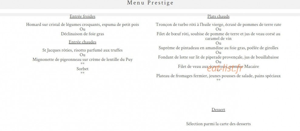 Chef Saveur — carte page 4