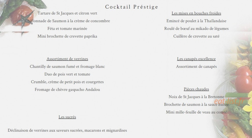 Chef Saveur — carte page 2
