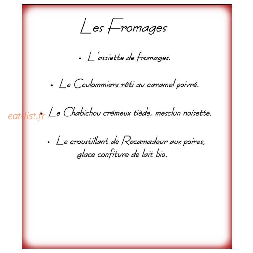 Le Bistro Gourmand — carte page 3