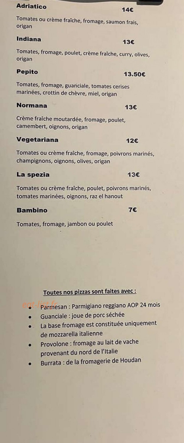 Chez Pépito — carte page 2