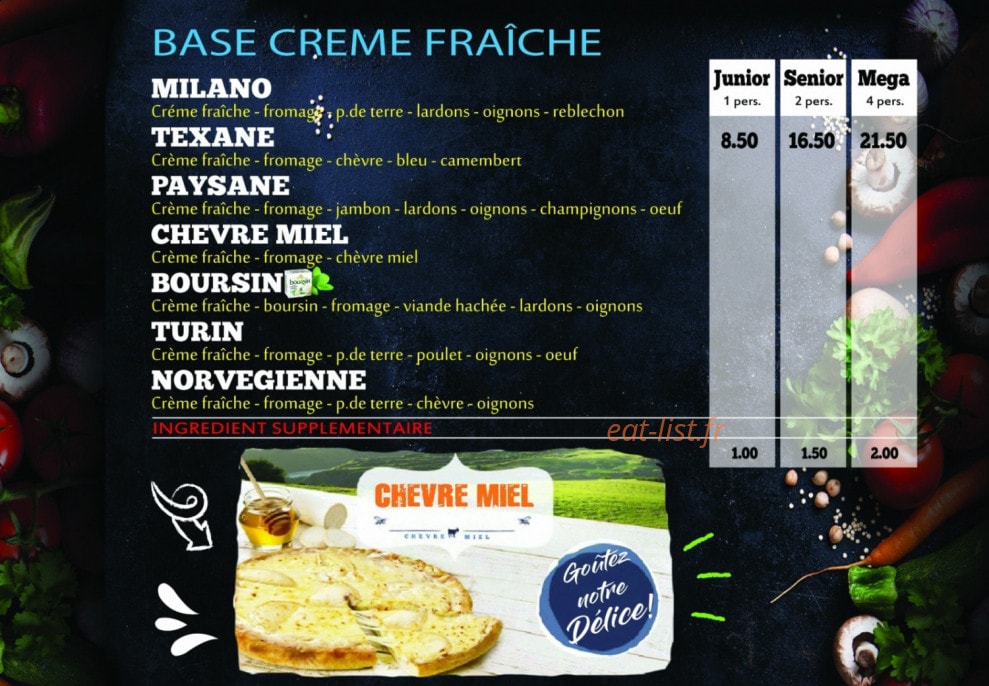 A L'express pizza — carte page 4