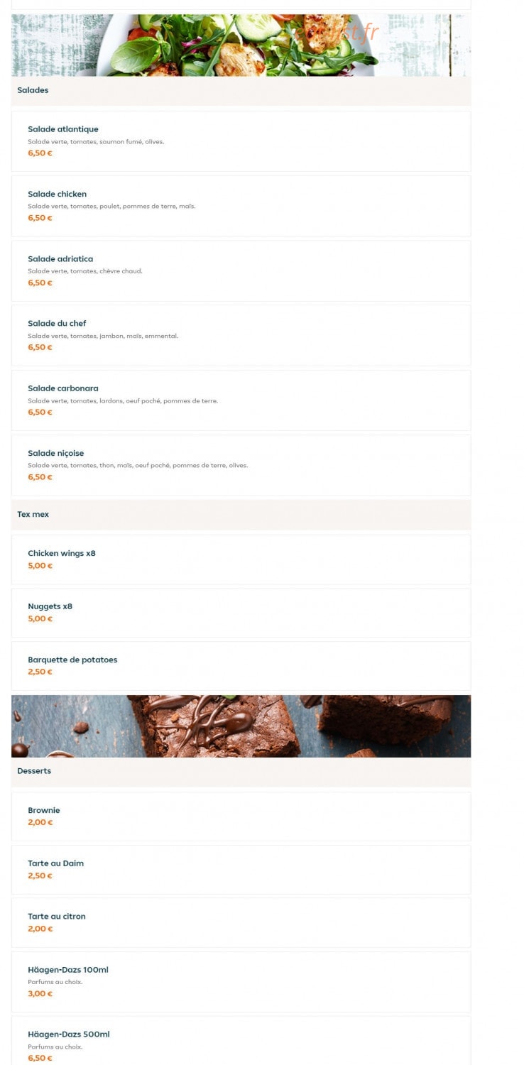 Allo Pizza — carte page 8