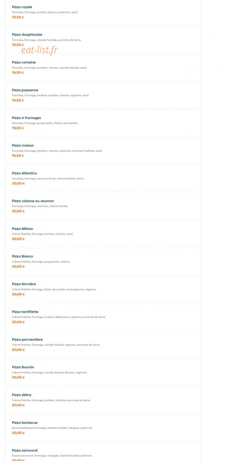Allo Pizza — carte page 7