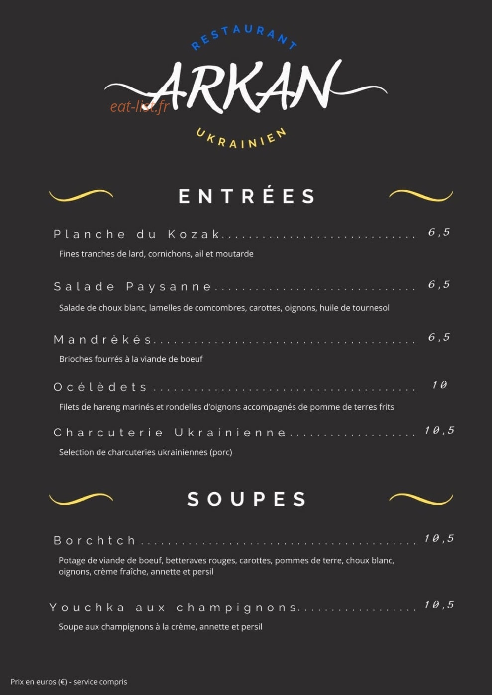 Arkan — carte page 1