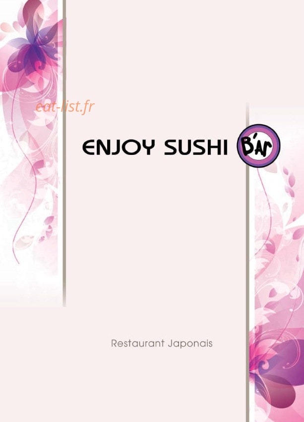 Enjoy Sushi — carte page 1