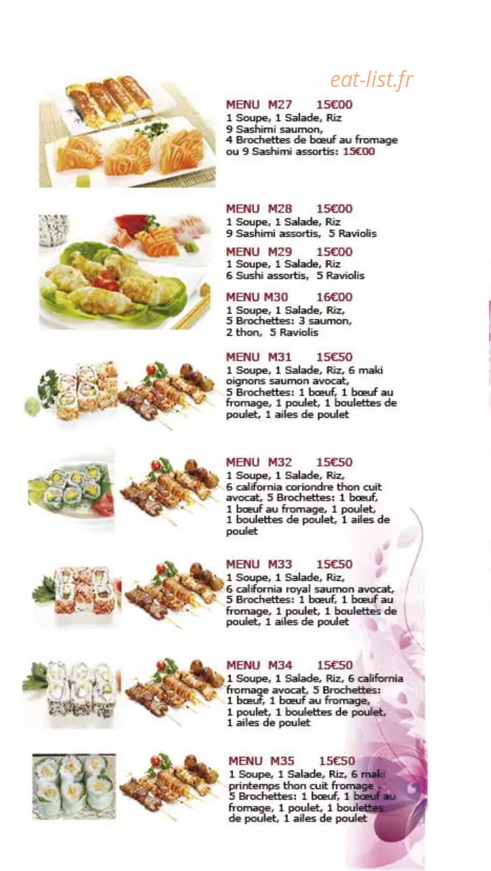 Enjoy Sushi — carte page 11