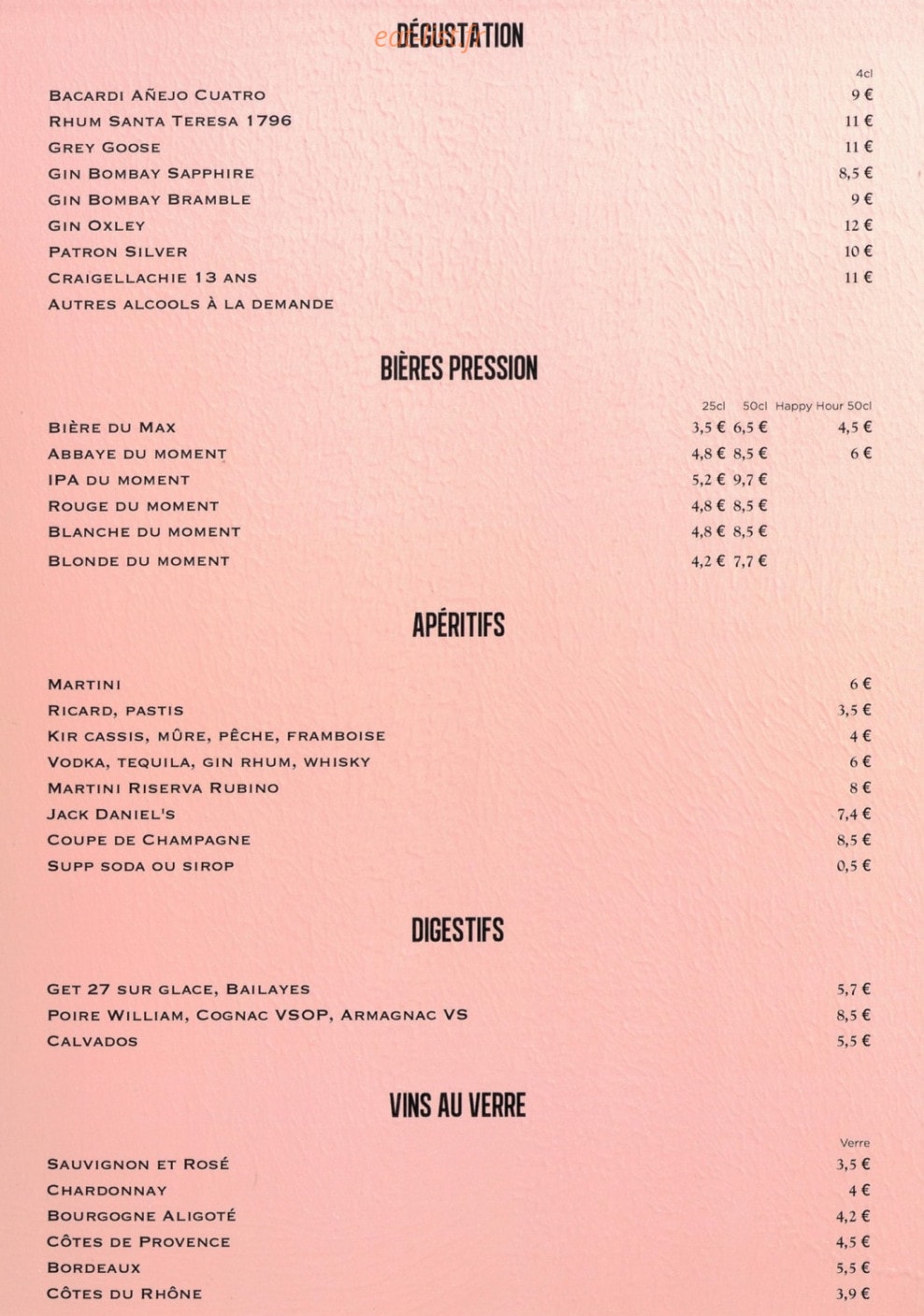 Le Maximilien — carte page 6