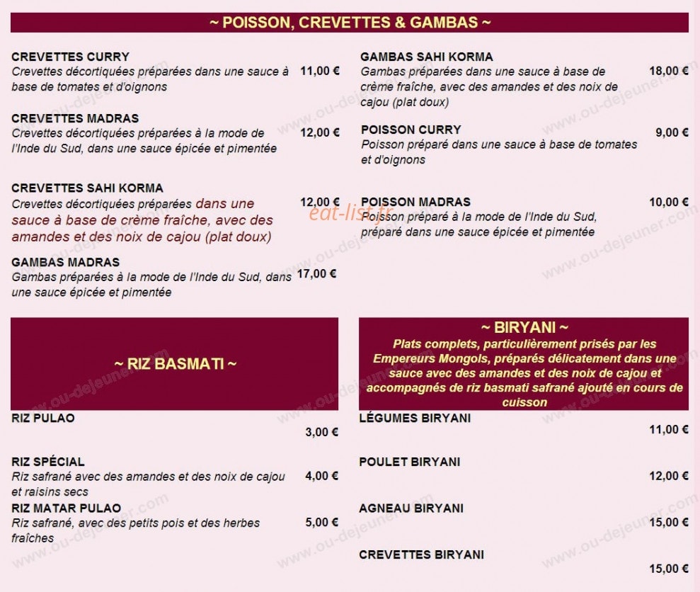 Maha Rani — carte page 3