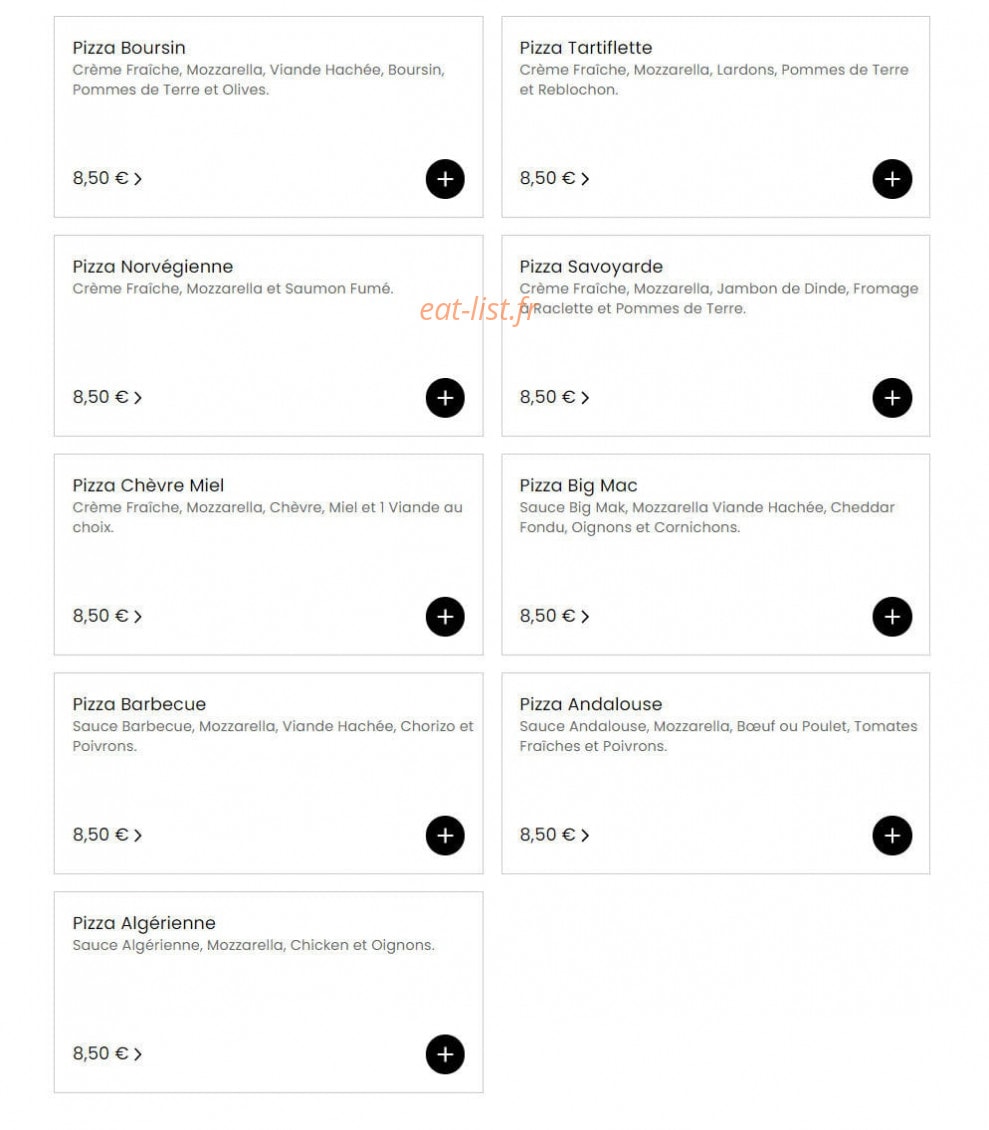 Master food — carte page 3