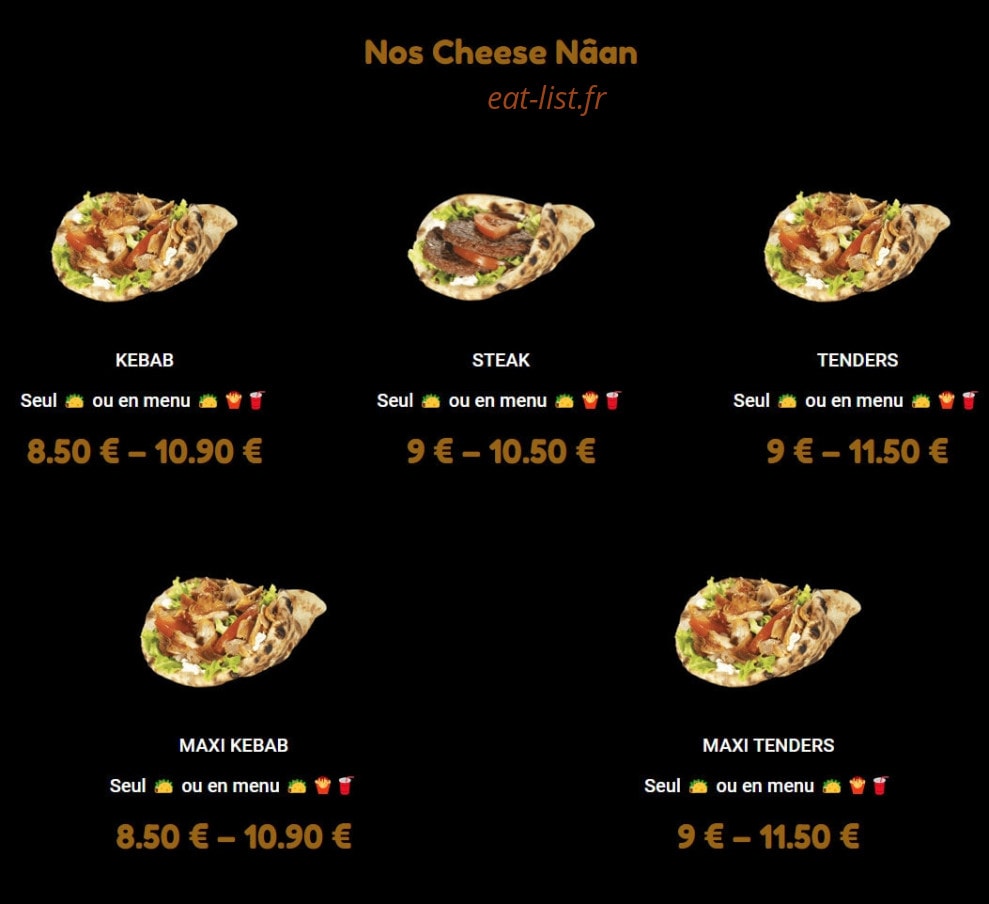 Nab’s — carte page 2