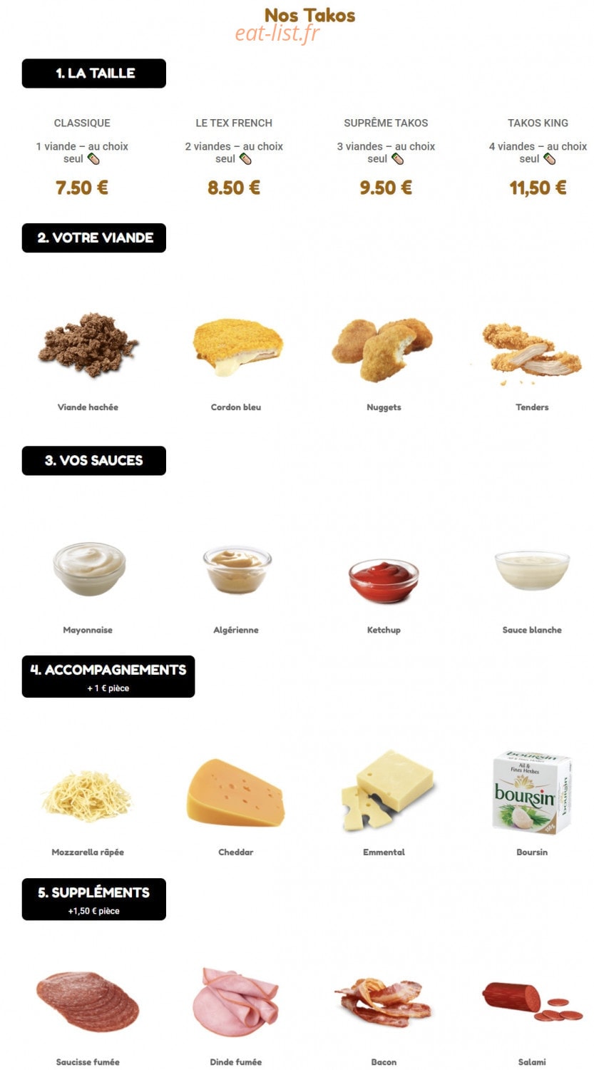 Nab’s — carte page 1