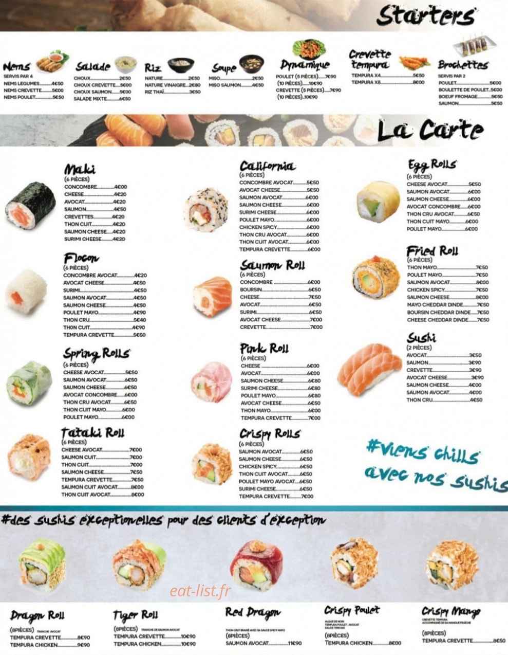 Similan Sushi — carte page 2