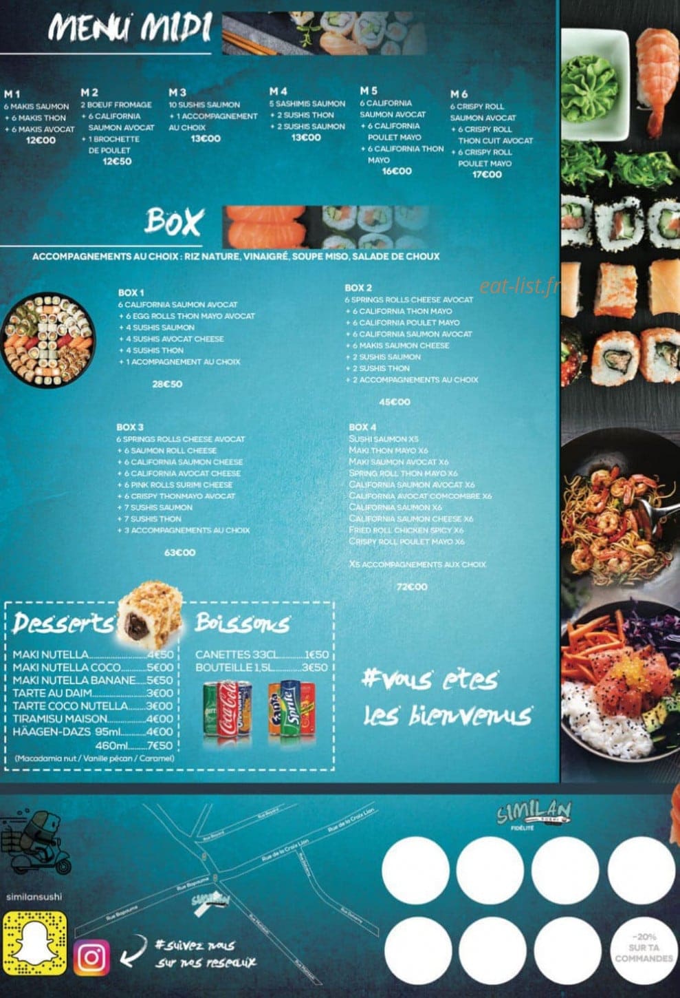 Similan Sushi — carte page 4