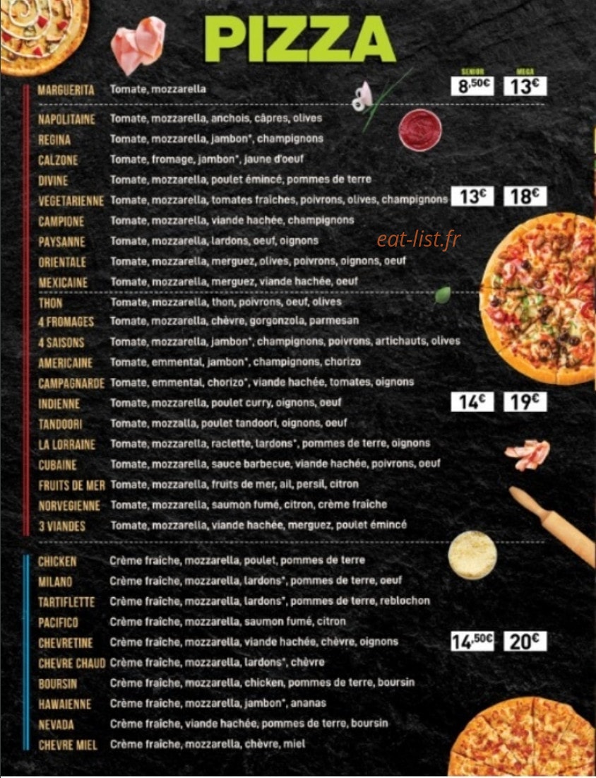 Special  et Fresh — carte page 4