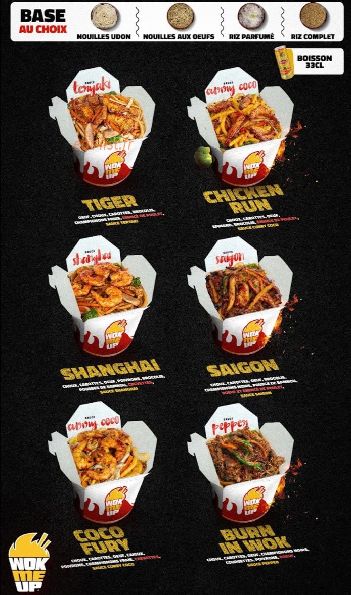 Wok Me Up — carte page 1