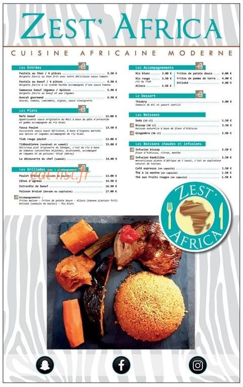 Zest'Africa — carte page 1