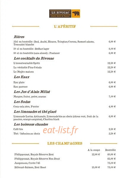 Le Bivouac — carte page 5
