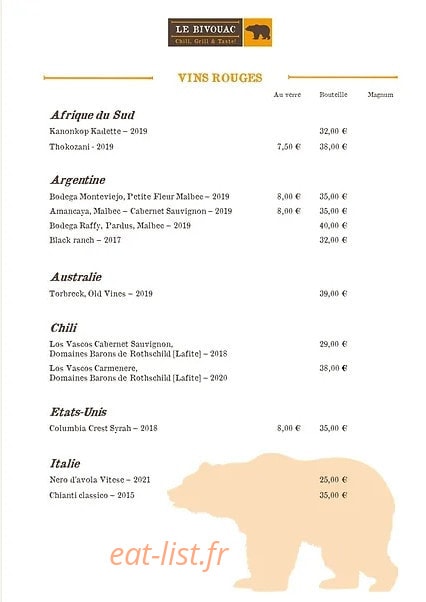 Le Bivouac — carte page 7