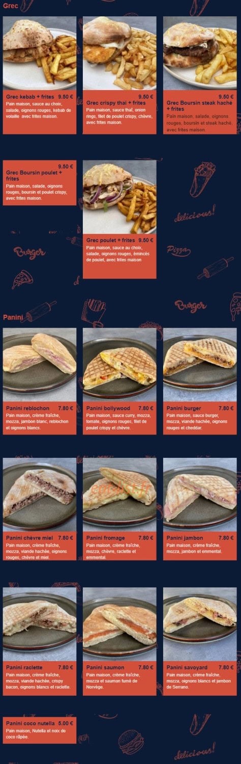 Utopic restaurant — carte page 13