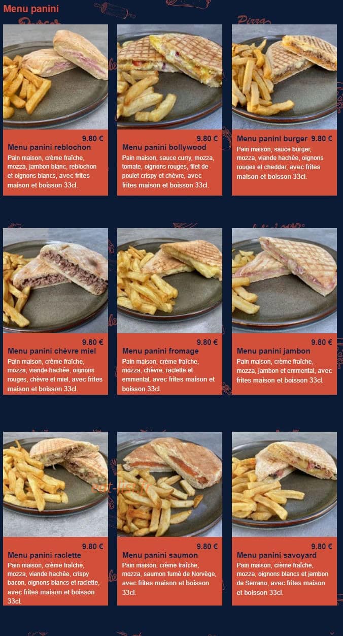 Utopic restaurant — carte page 9