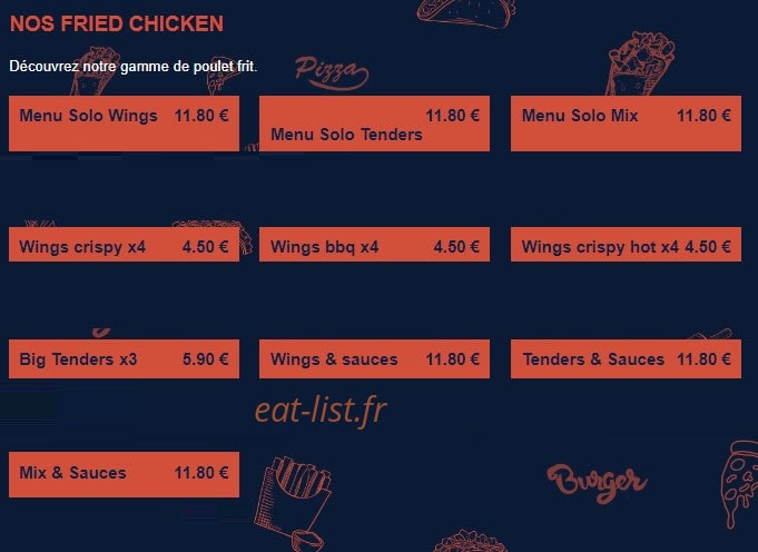 Utopic restaurant — carte page 25