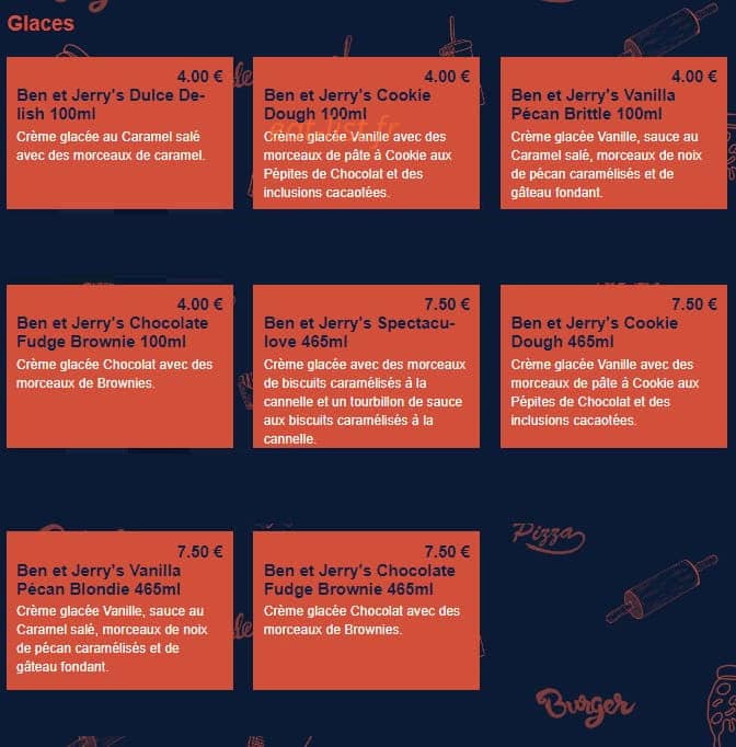 Utopic restaurant — carte page 24