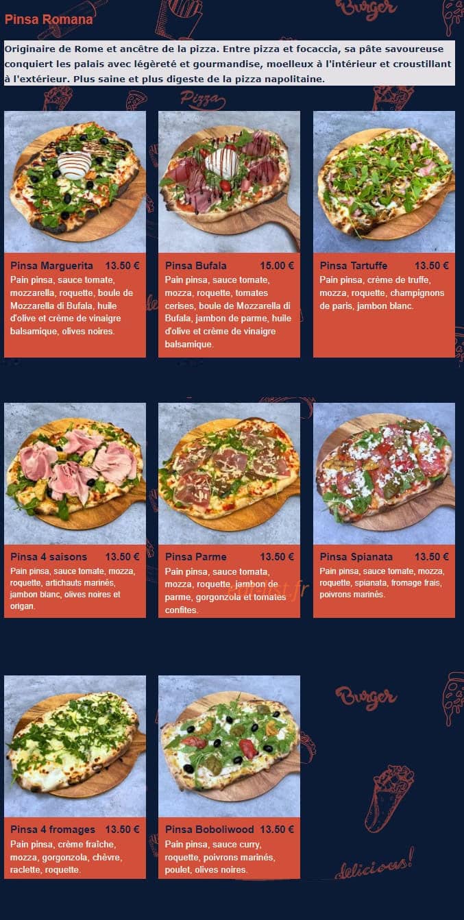 Utopic restaurant — carte page 4