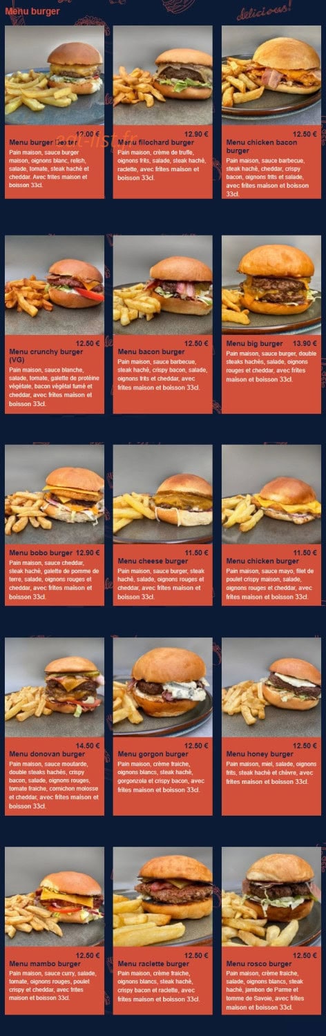 Utopic restaurant — carte page 6