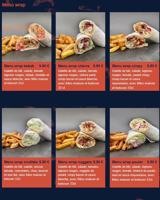 Utopic restaurant — carte page 11