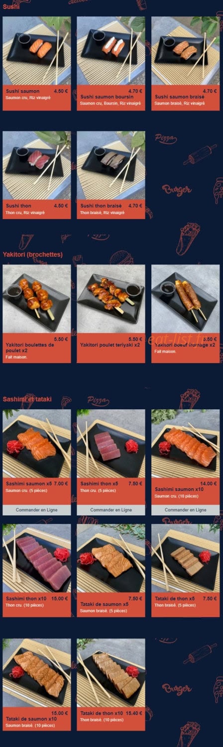Utopic restaurant — carte page 18