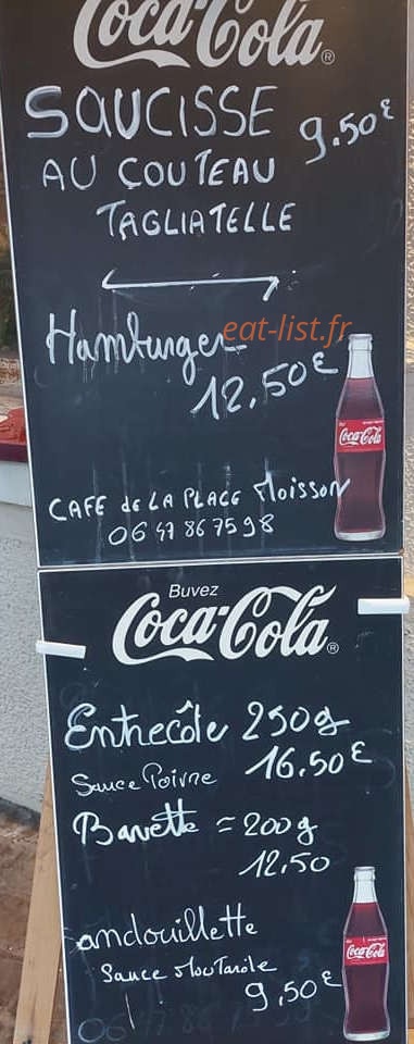 Le Café de la Place — carte page 1