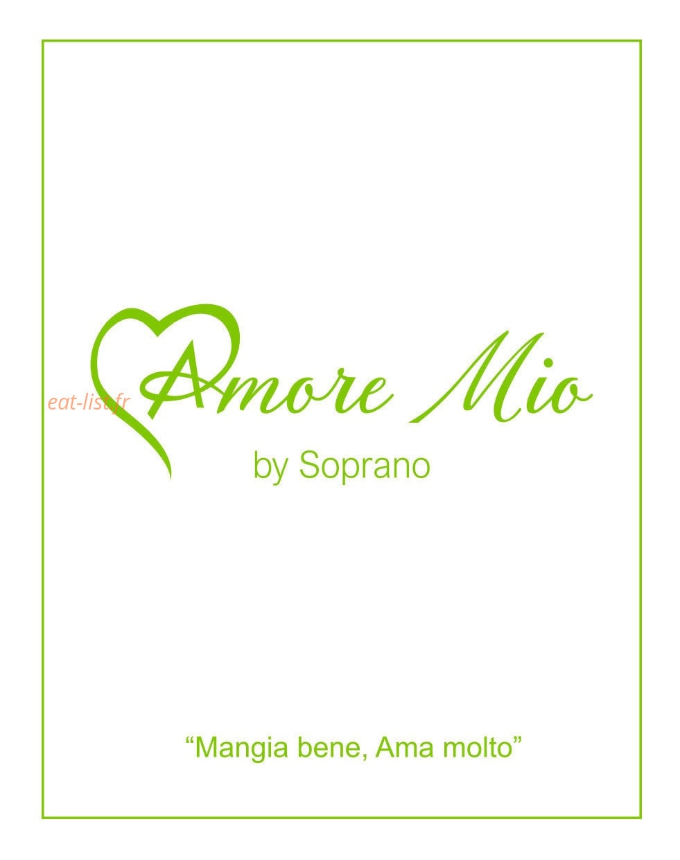 Amore Mio by soprano — carte page 1
