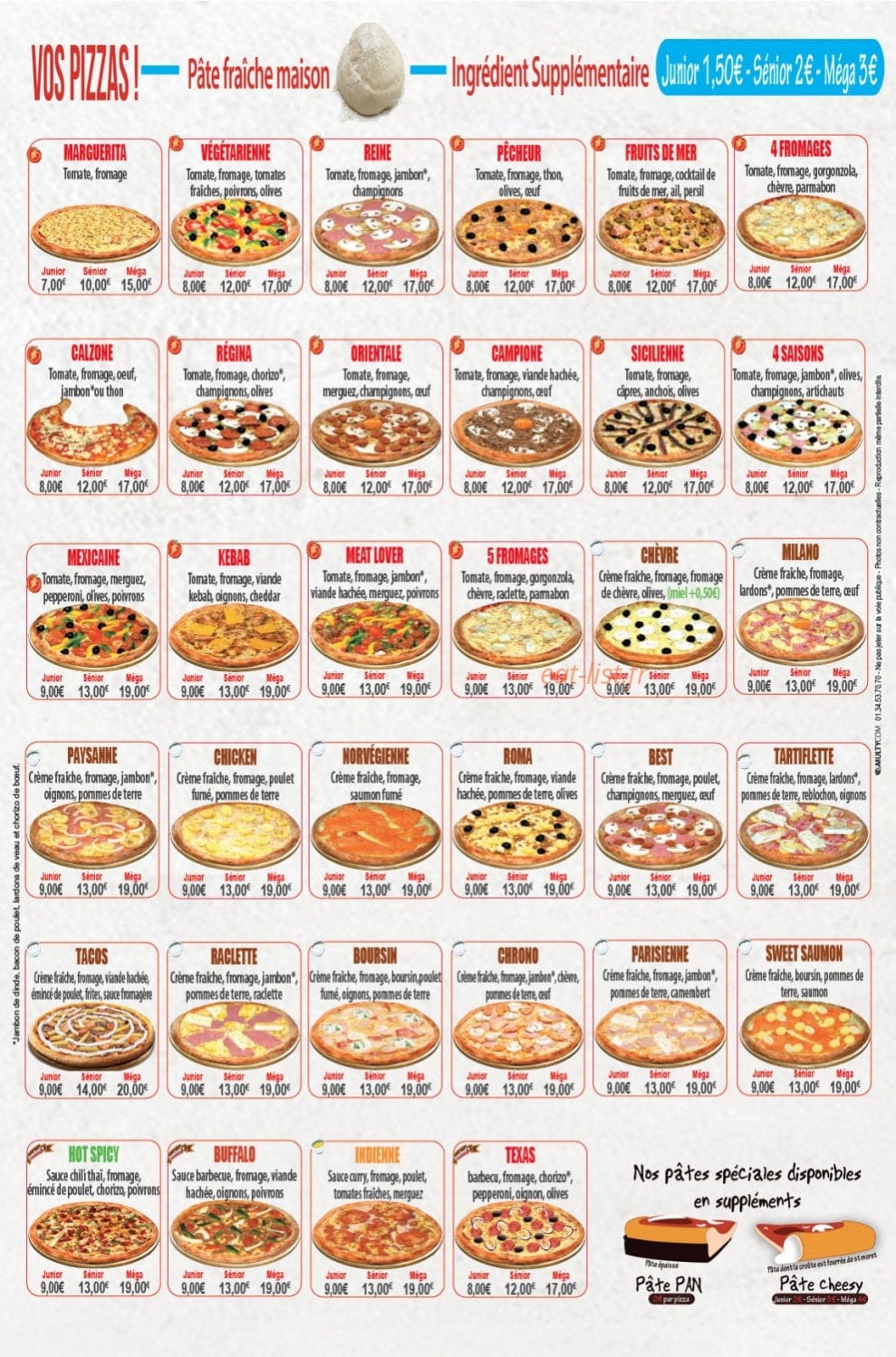 Pizza Venezia — carte page 2