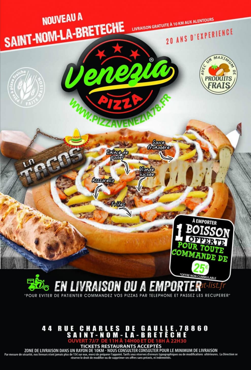 Pizza Venezia — carte page 1
