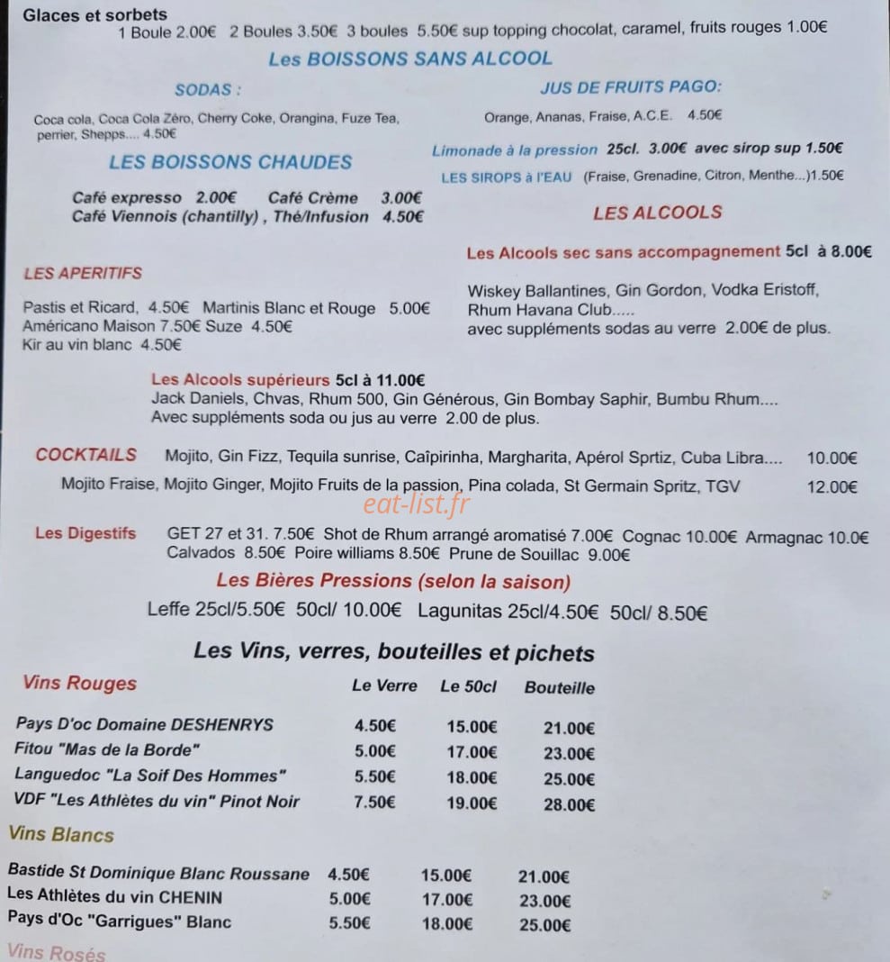 Burgy's — carte page 2