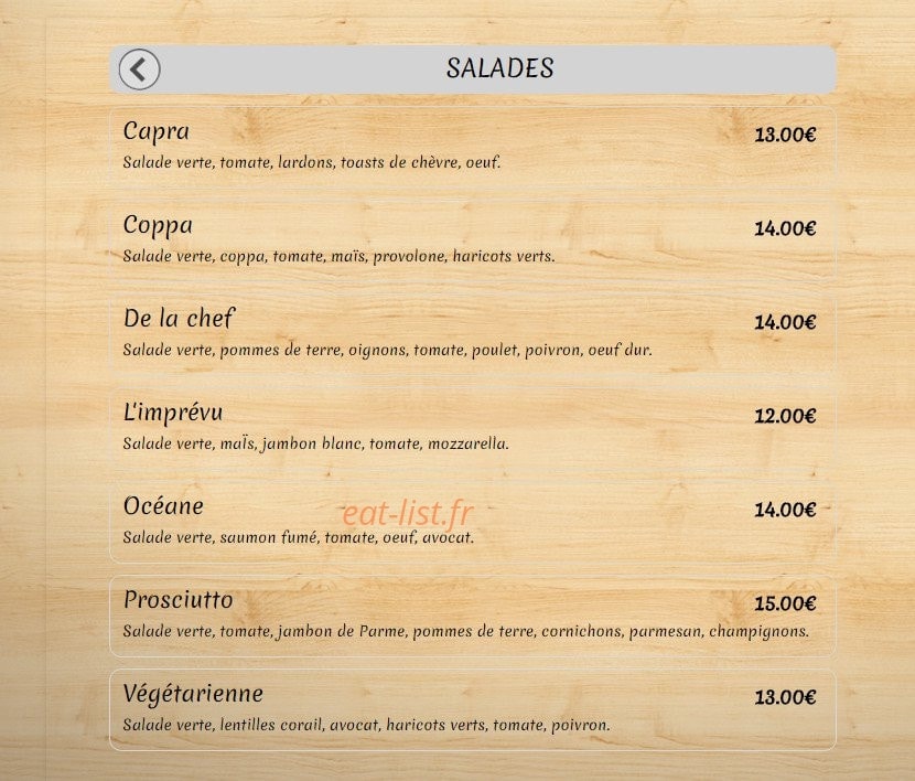 L'imprévu — carte page 2