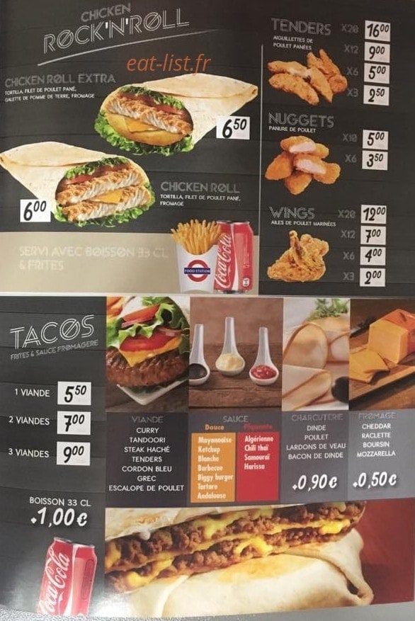 Tacos Food Station — carte page 5