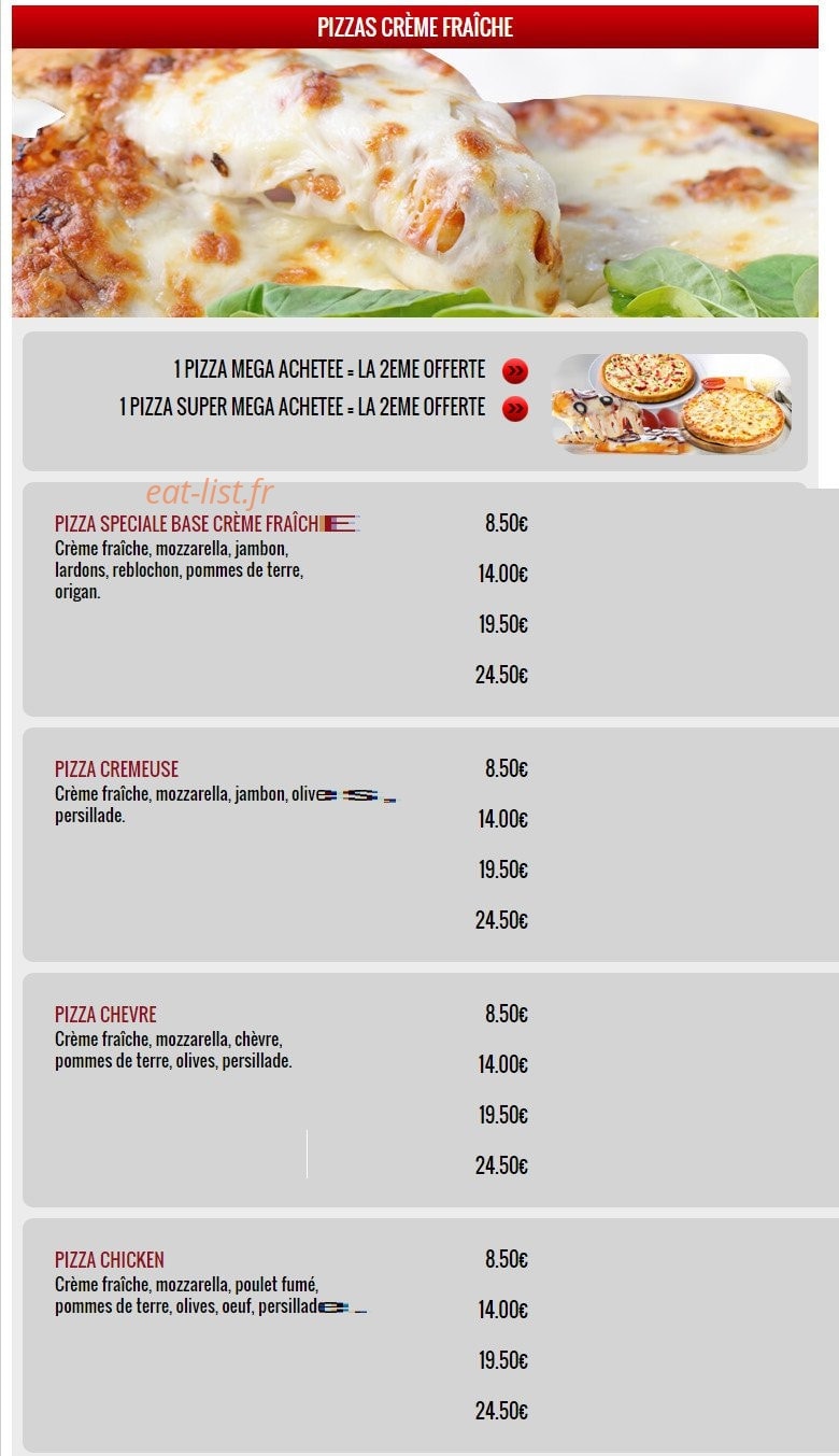Pizza Show — carte page 8
