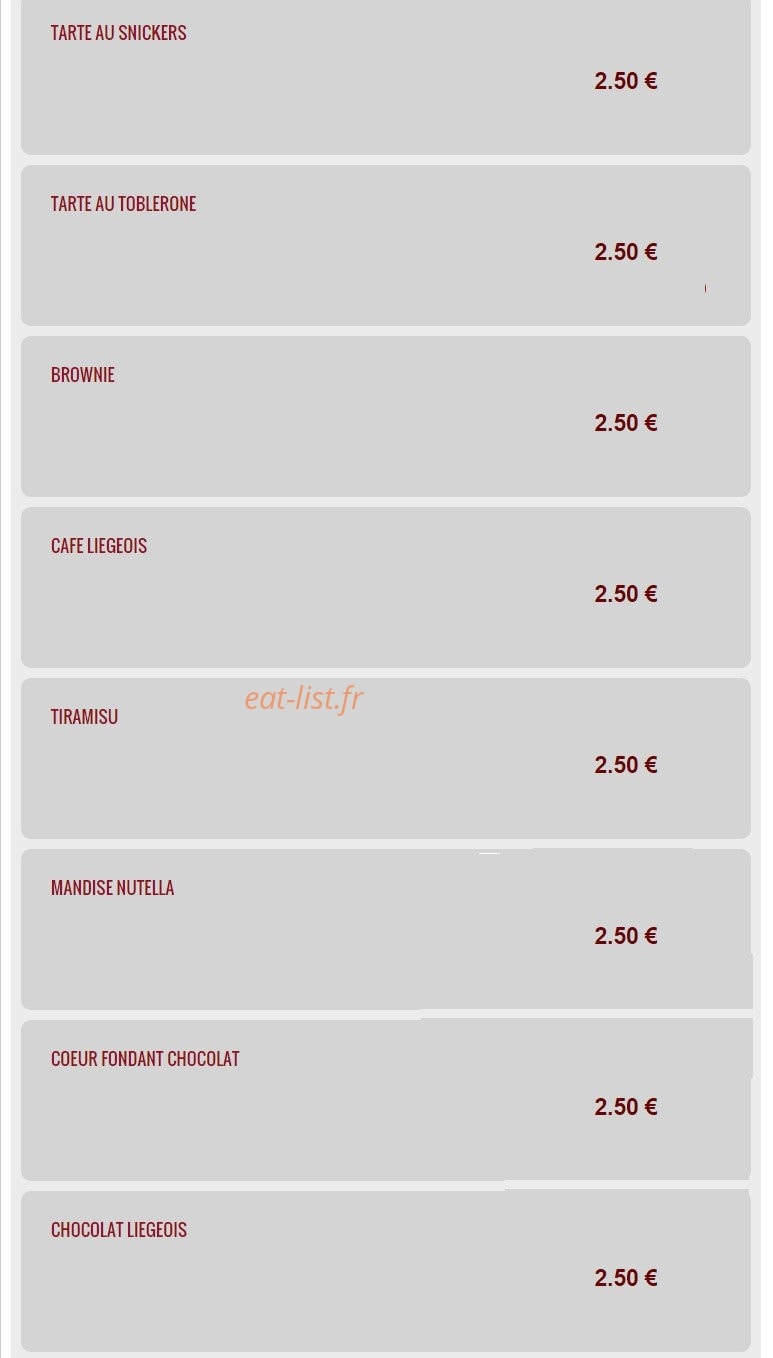 Pizza Show — carte page 21