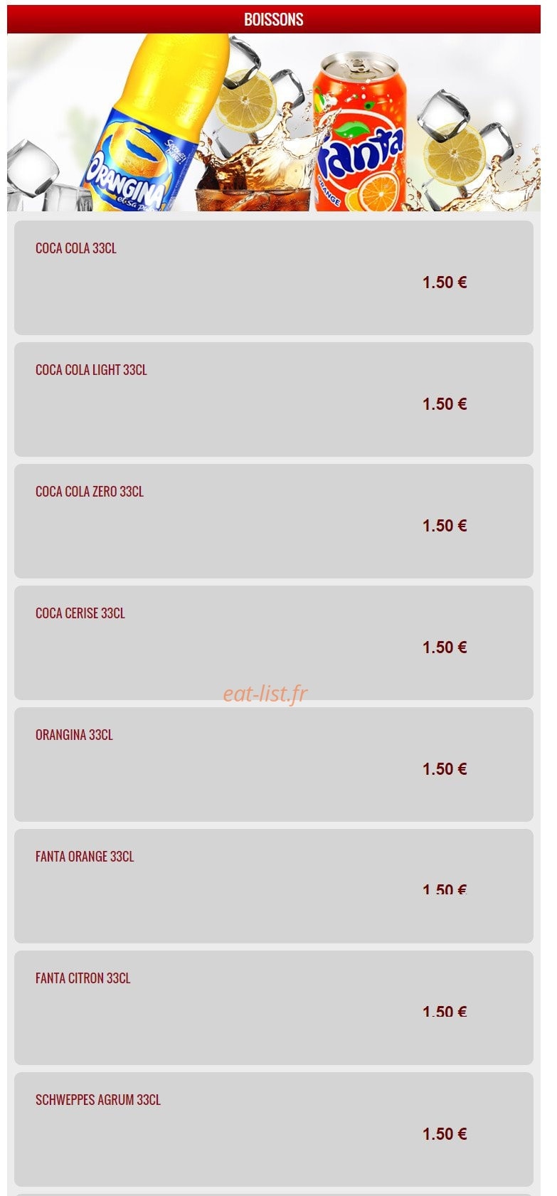 Pizza Show — carte page 23