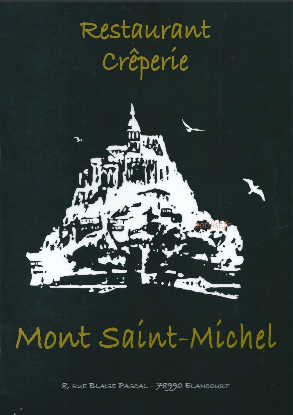 Creperie Mont Saint Michel — carte page 1